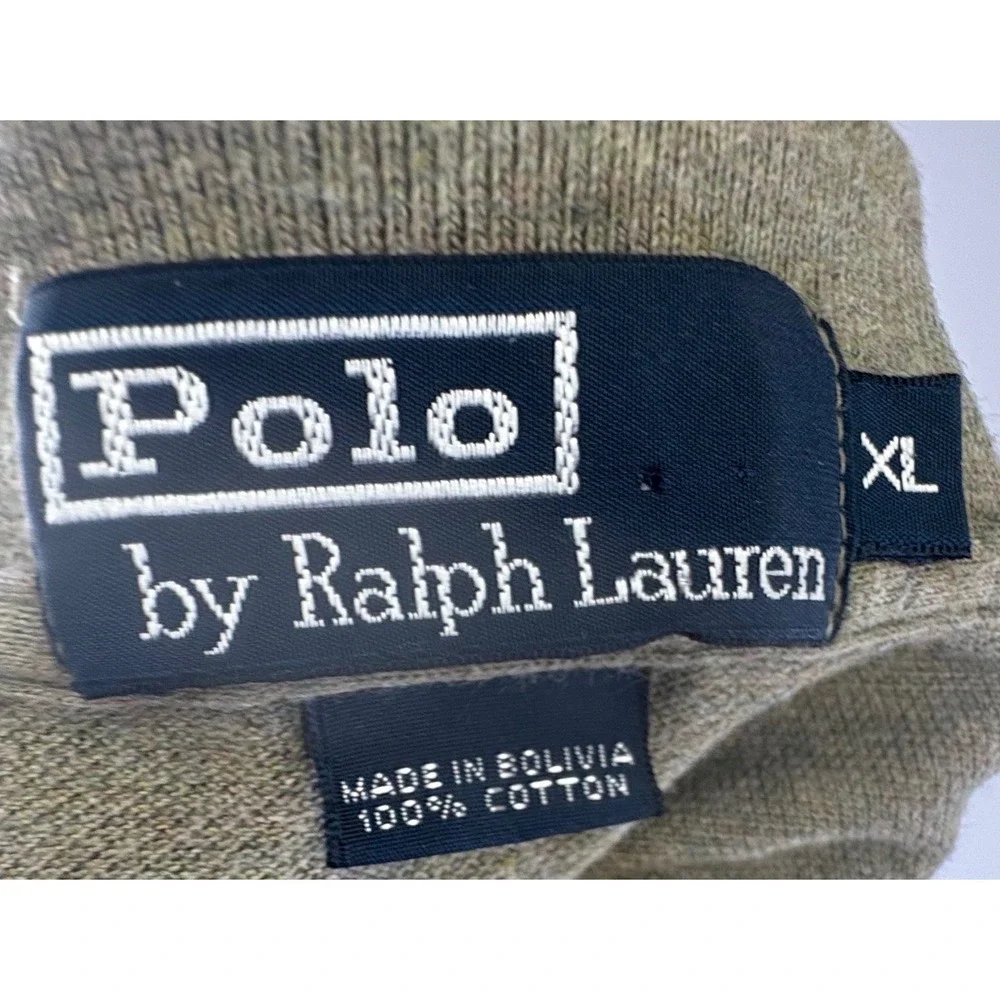 Polo Ralph Lauren Men's Olive Heather Polo Sz XL 100% Cotton Golf Rugby